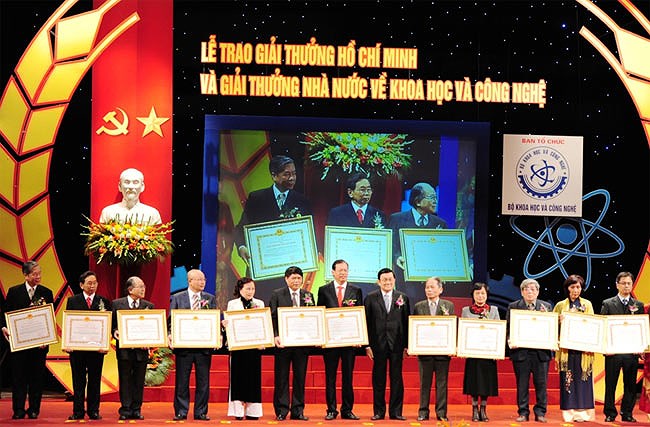 Mức tiền thưởng đối với giải thưởng Hồ Chí Minh về khoa học công nghệ