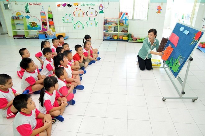 In Vietnam, Who has the authority to authorize the establishment of kindergartens?