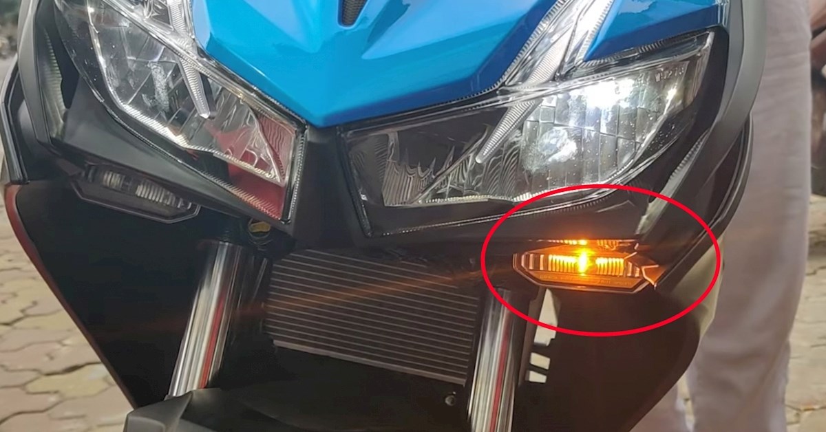Thay đổi vị trí đèn xi nhan xe máy khác với thiết kế bị phạt như thế nào?